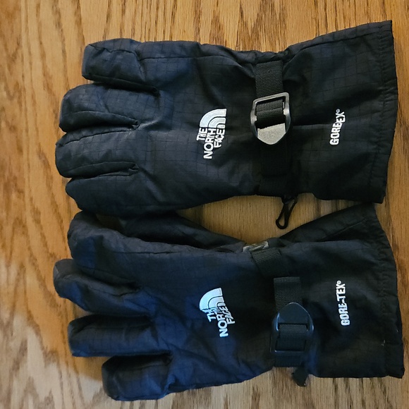 The North Face Black Gore-tex Gloves - Ski Snow Winter - Size Large - Picture 1 of 4